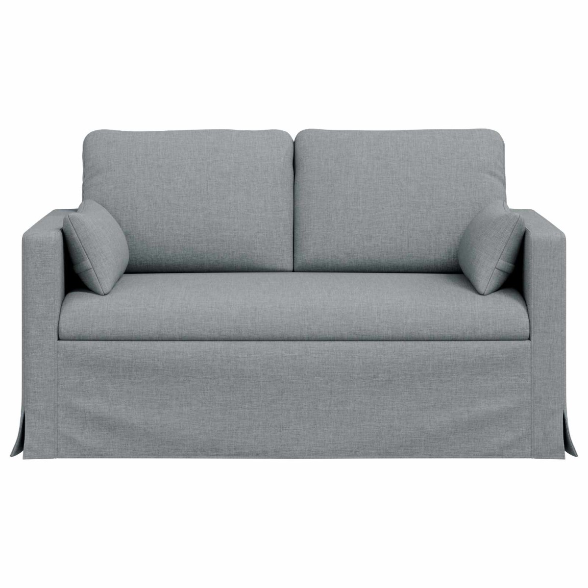 vidaXL Καναπές Ανοιχτό γκρι 139 x 78 x 80 εκ ύφασμα