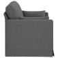 vidaXL Καναπές Σκούρο Γκρι 139 x 78 x 80 εκ ύφασμα