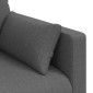 vidaXL Καναπές Σκούρο Γκρι 139 x 78 x 80 εκ ύφασμα