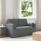 vidaXL Καναπές Σκούρο Γκρι 139 x 78 x 80 εκ ύφασμα