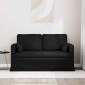 vidaXL Καναπές Μαύρο 139 x 78 x 80 εκ ύφασμα