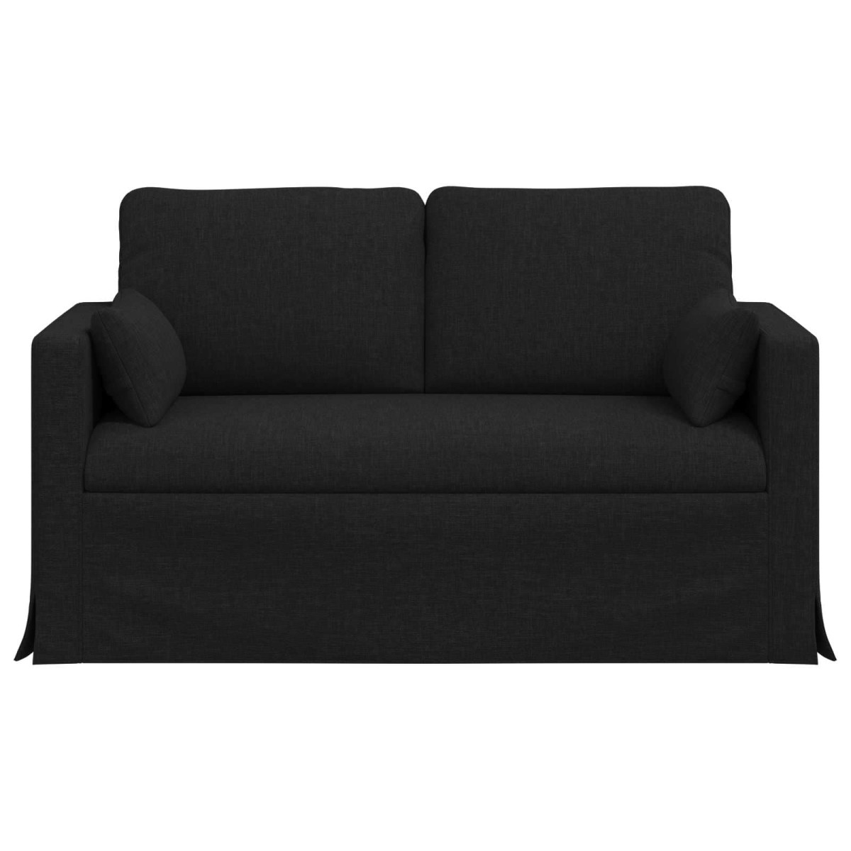 vidaXL Καναπές Μαύρο 139 x 78 x 80 εκ ύφασμα