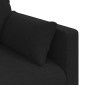 vidaXL Καναπές Μαύρο 139 x 78 x 80 εκ ύφασμα