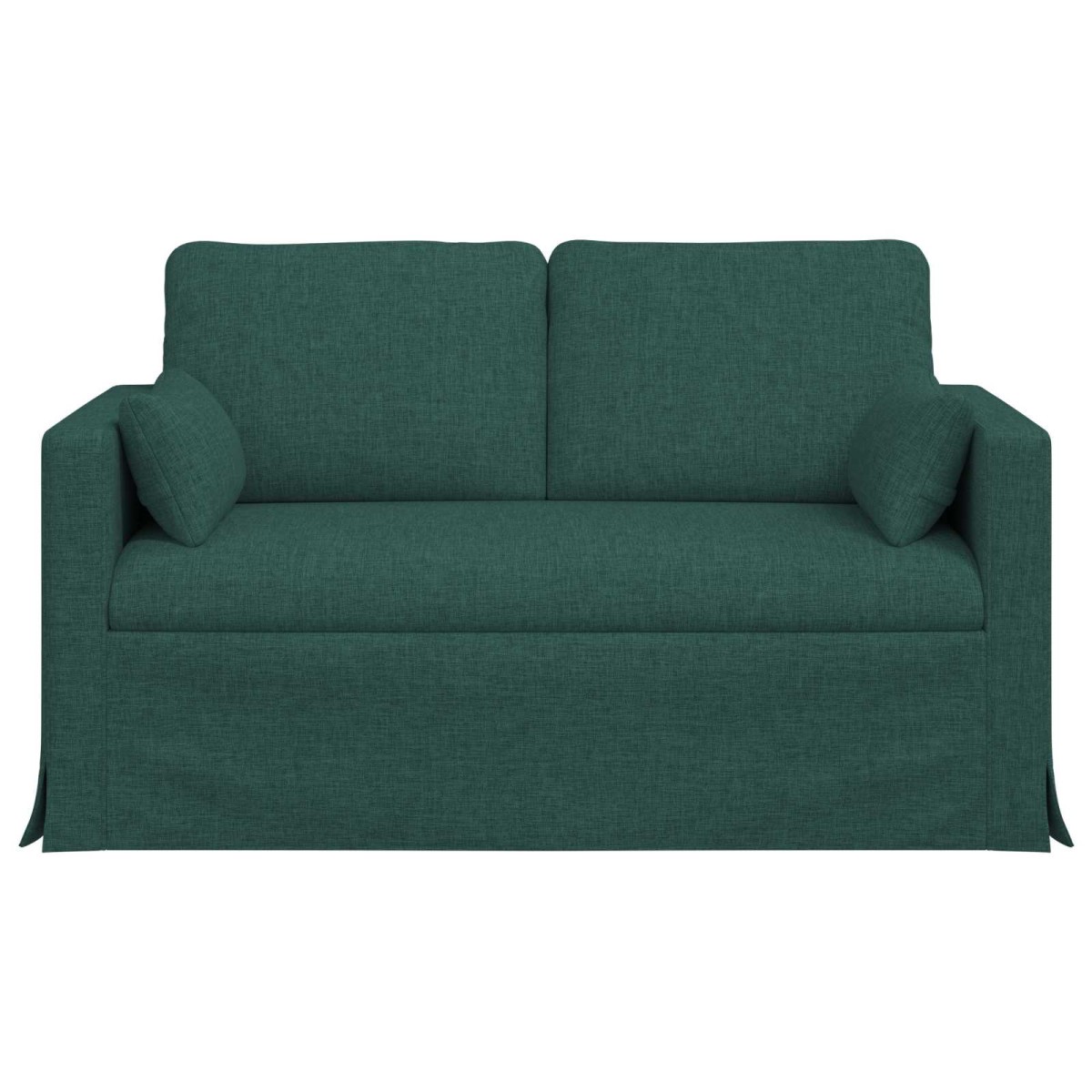 vidaXL Καναπές Σκούρο Πράσινο 139 x 78 x 80 εκ ύφασμα
