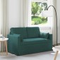 vidaXL Καναπές Σκούρο Πράσινο 139 x 78 x 80 εκ ύφασμα