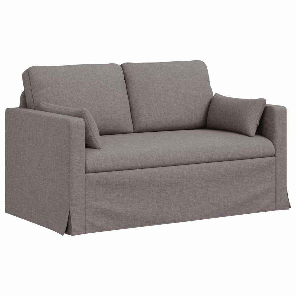vidaXL Καναπές Taupe 139 x 78 x 80 εκ ύφασμα