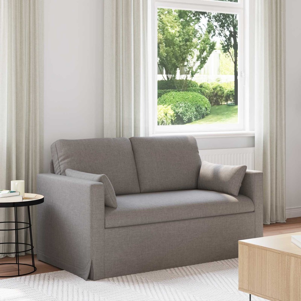 vidaXL Καναπές Taupe 139 x 78 x 80 εκ ύφασμα