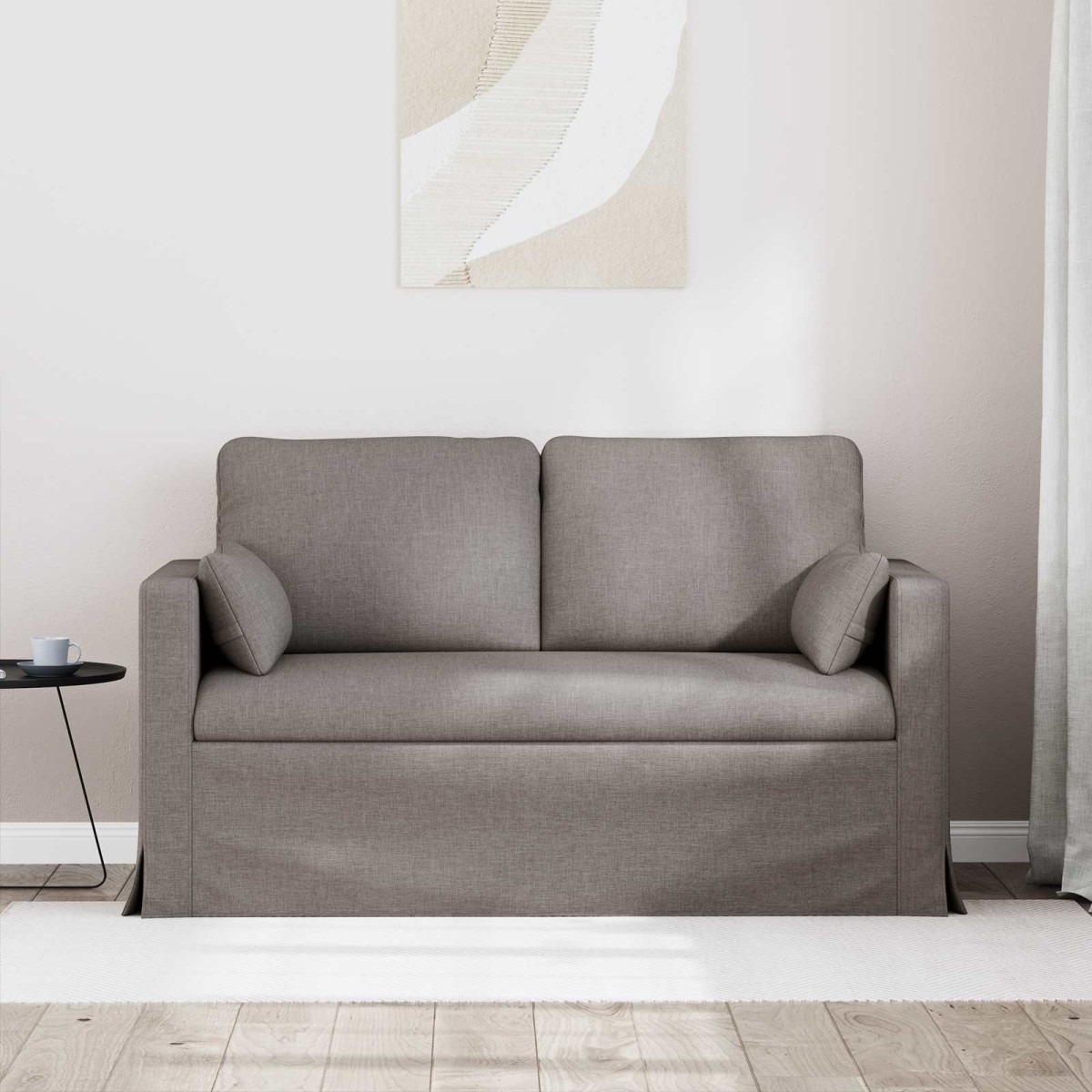 vidaXL Καναπές Taupe 139 x 78 x 80 εκ ύφασμα