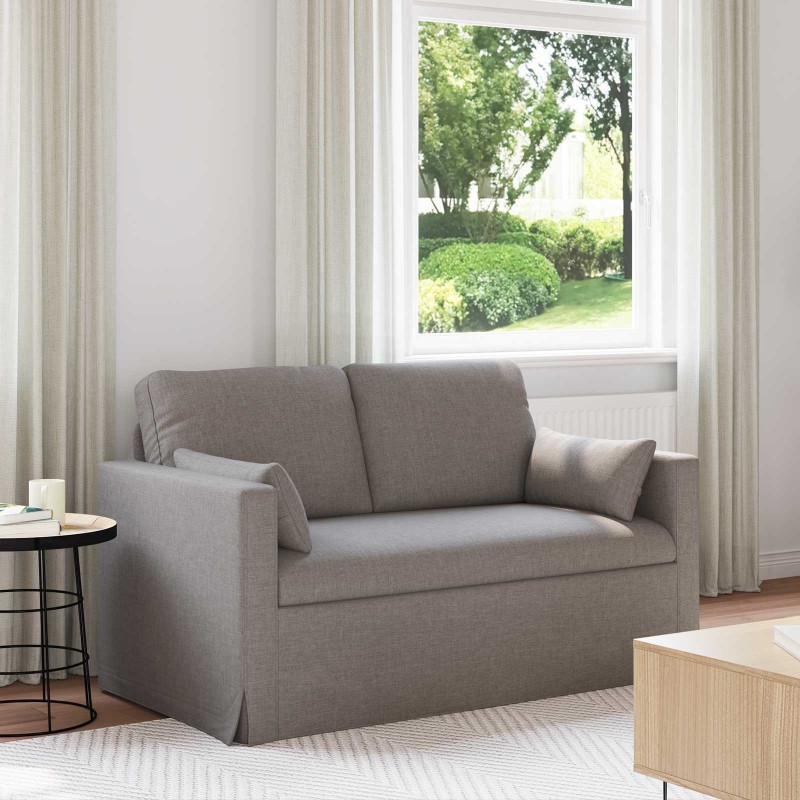 vidaXL Καναπές Taupe 139 x 78 x 80 εκ ύφασμα