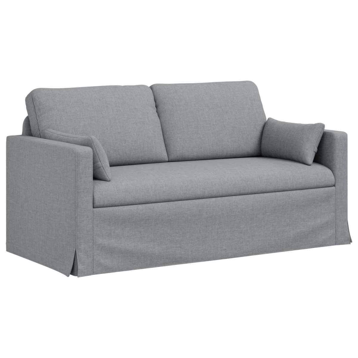 vidaXL Καναπές Ανοιχτό γκρι 158 x 78 x 80 εκ ύφασμα