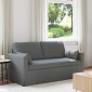 vidaXL Καναπές Σκούρο Γκρι 158 x 78 x 80 εκ ύφασμα