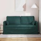 vidaXL Καναπές Σκούρο Πράσινο 158 x 78 x 80 εκ ύφασμα