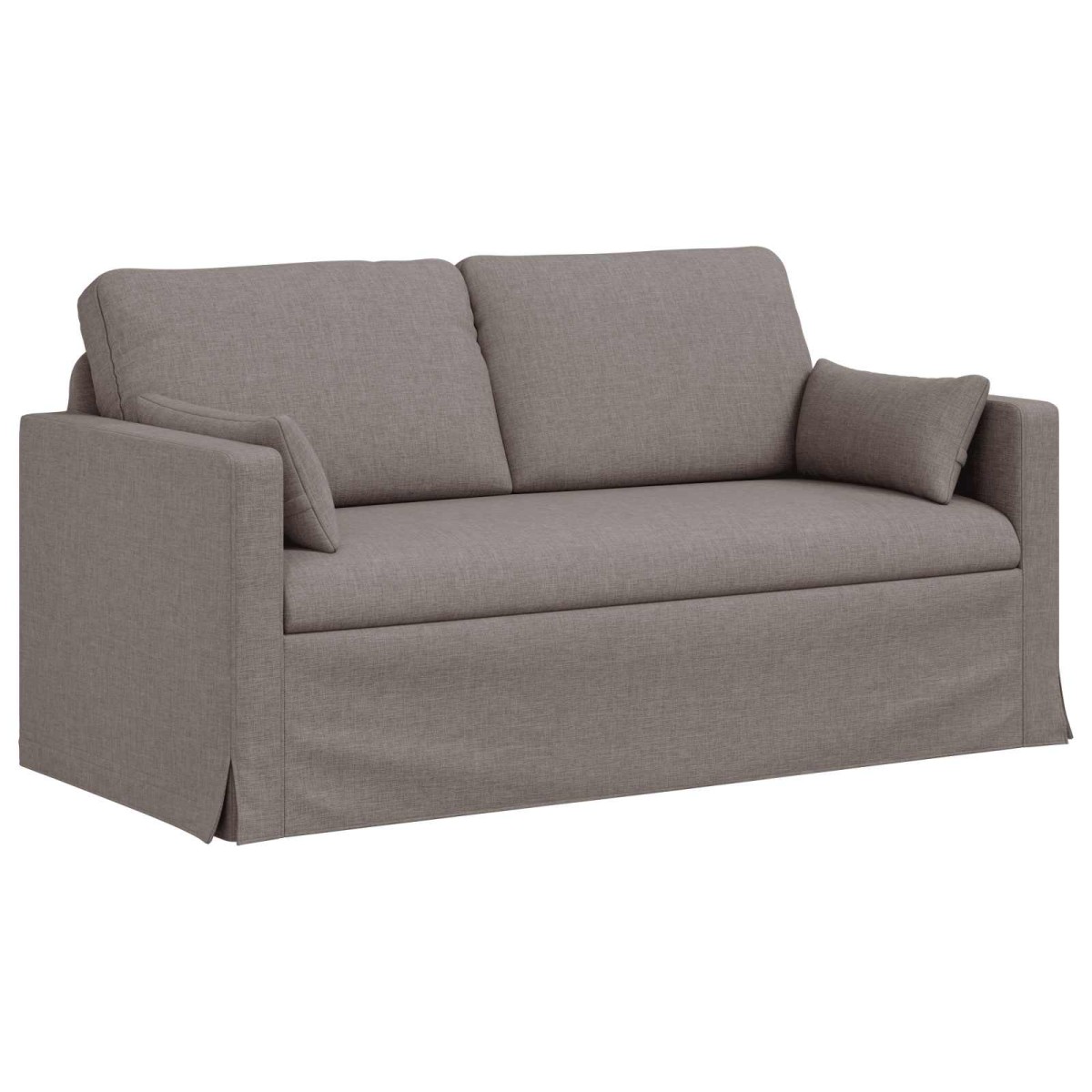 vidaXL Καναπές Taupe 158 x 78 x 80 εκ ύφασμα