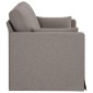vidaXL Καναπές Taupe 158 x 78 x 80 εκ ύφασμα