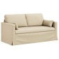 vidaXL Καναπές Κρεμ 158 x 78 x 80 εκ ύφασμα