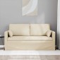 vidaXL Καναπές Κρεμ 158 x 78 x 80 εκ ύφασμα