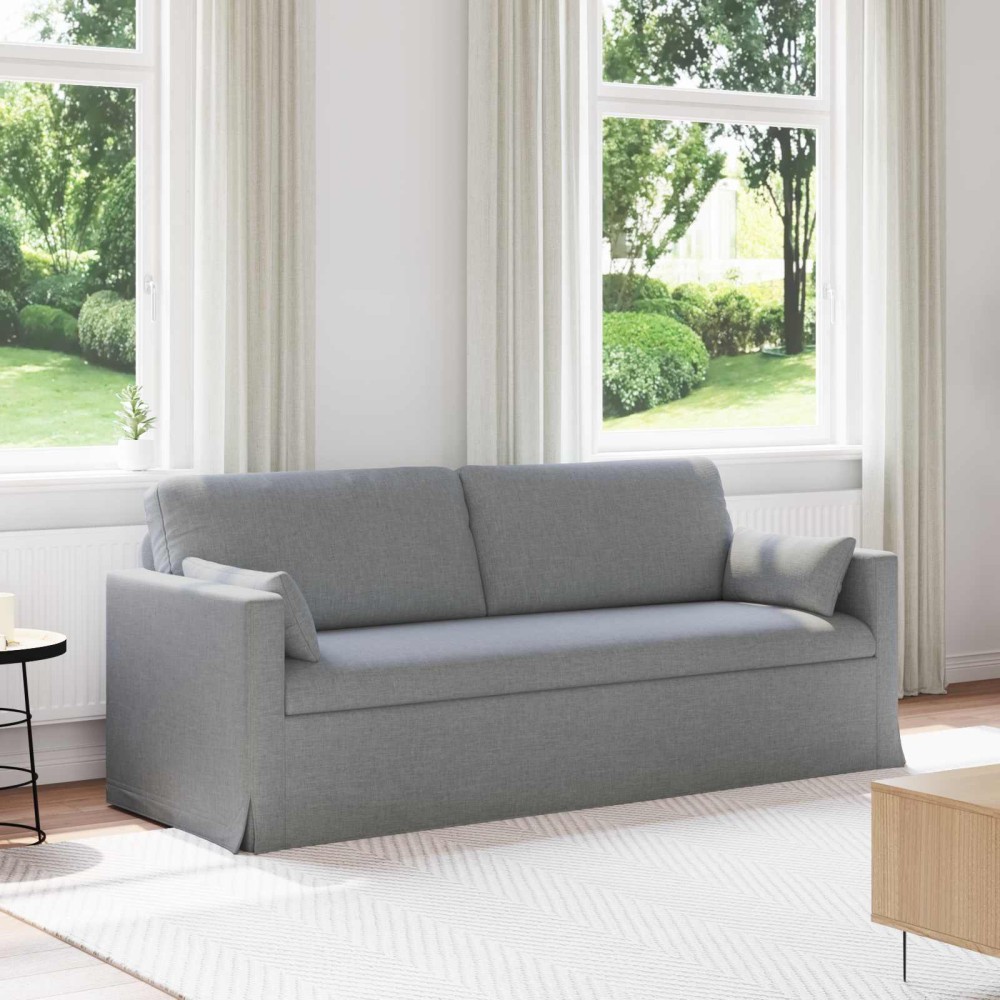 vidaXL Καναπές Ανοιχτό γκρι 78 x 78 x 80 εκ. ύφασμα