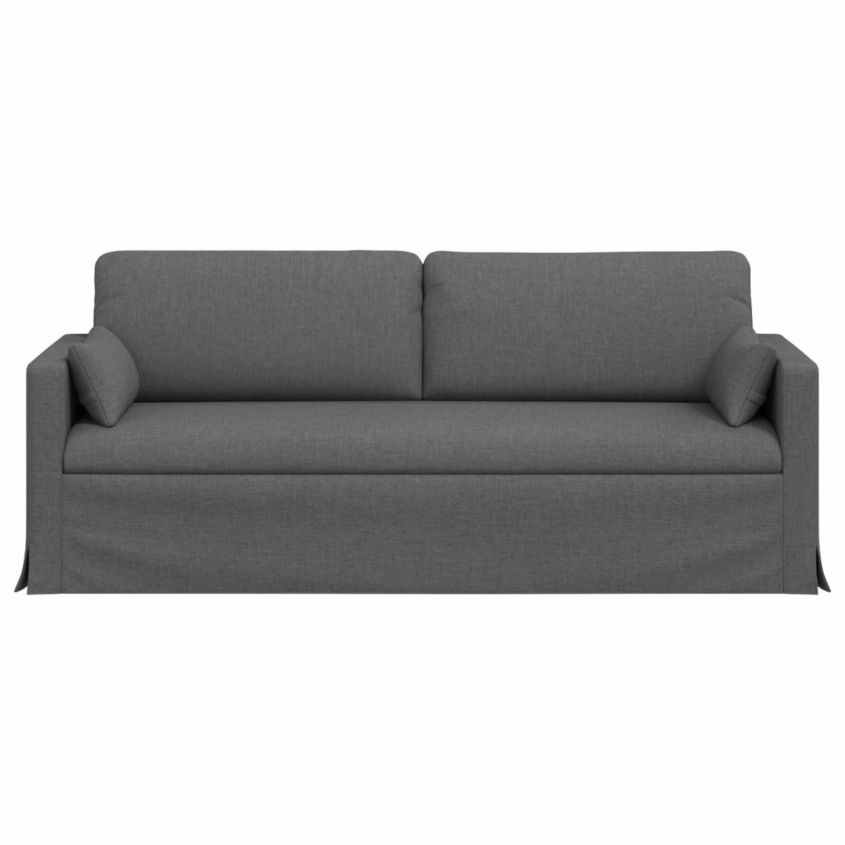 vidaXL Καναπές Σκούρο Γκρι 198 x 78 x 80 εκ ύφασμα