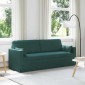 vidaXL Καναπές Σκούρο Πράσινο 198 x 78 x 80 εκ ύφασμα