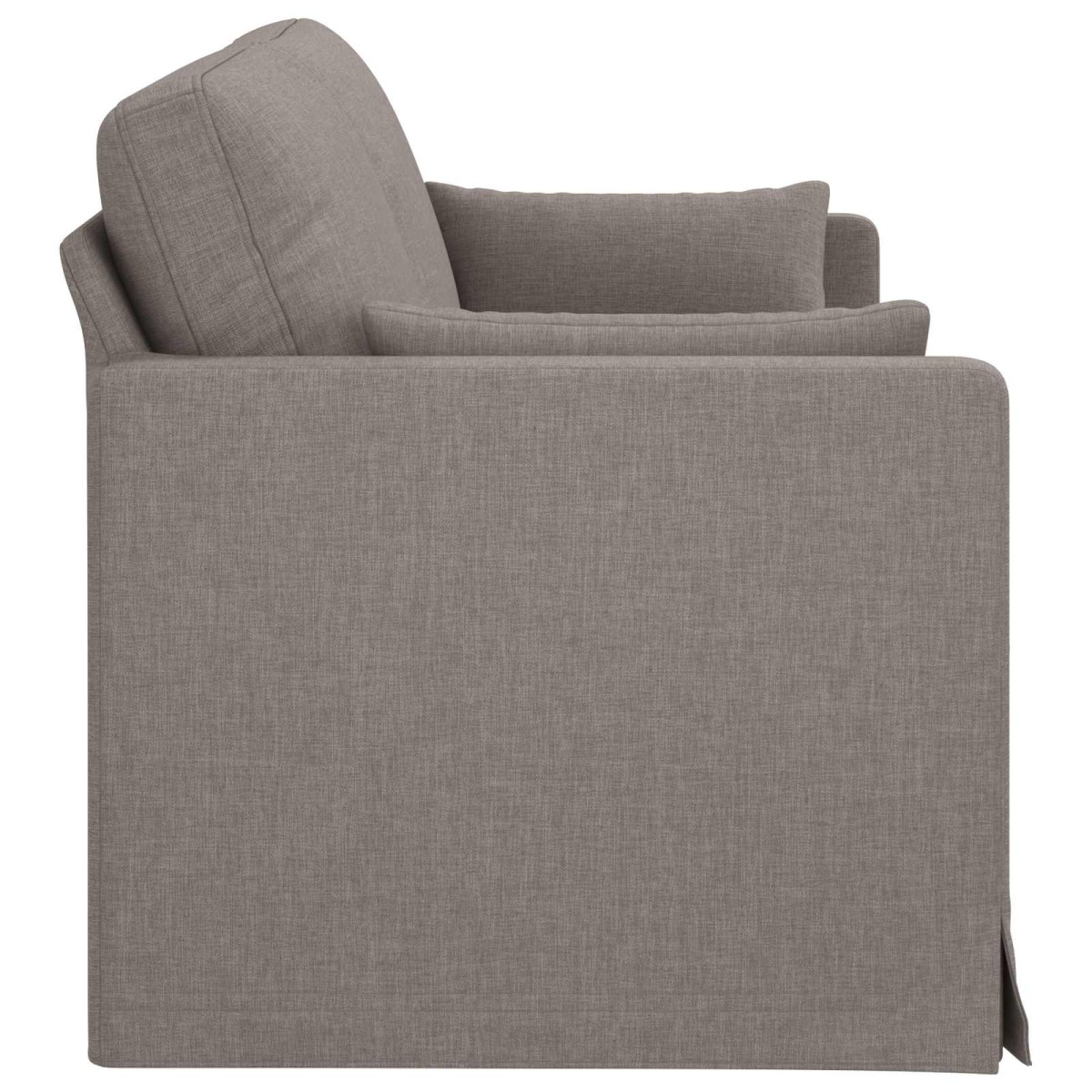 vidaXL Καναπές Taupe 198 x 78 x 80 εκ ύφασμα