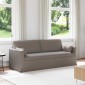 vidaXL Καναπές Taupe 198 x 78 x 80 εκ ύφασμα