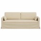 vidaXL Καναπές Κρεμ 198 x 78 x 80 εκ ύφασμα