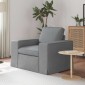 vidaXL Καναπές Ανοιχτό γκρι 103 x 80 x 82 εκ ύφασμα