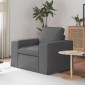 vidaXL Καναπές Σκούρο Γκρι 103 x 80 x 82 εκ ύφασμα