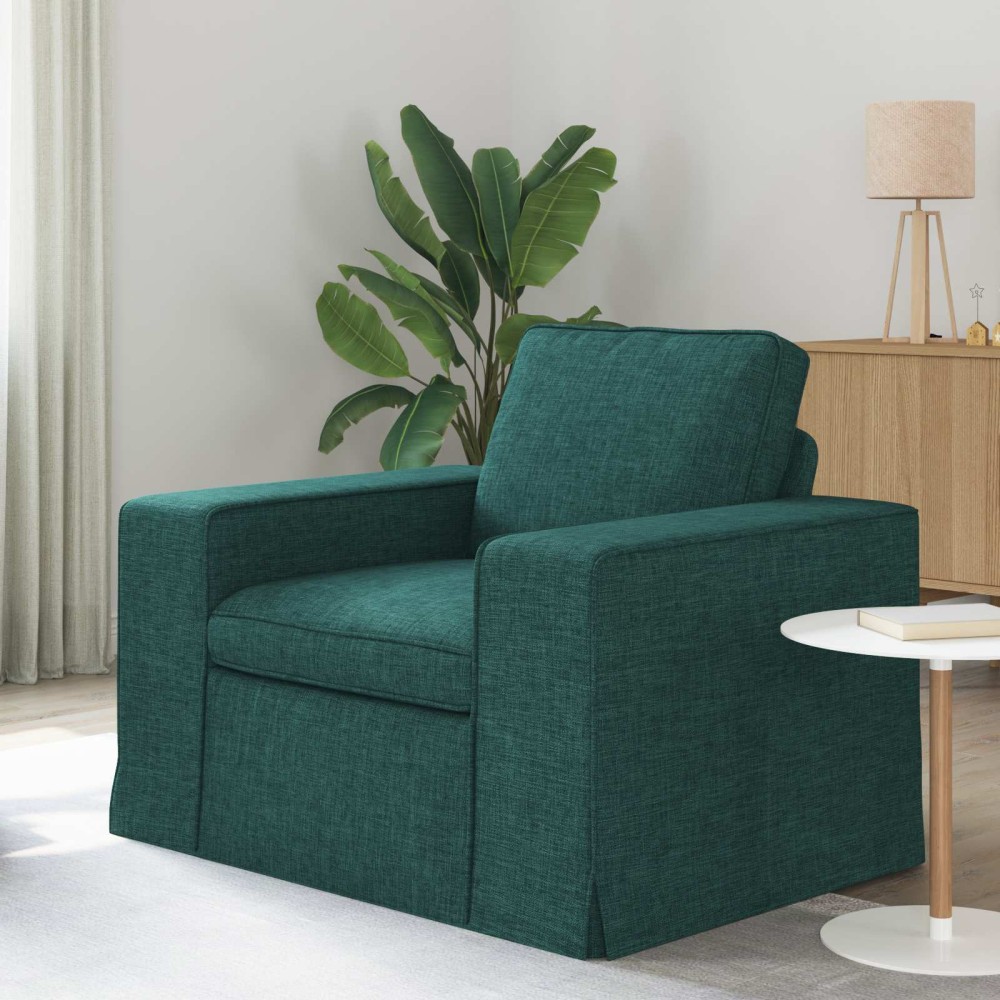 vidaXL Καναπές Σκούρο Πράσινο 103 x 80 x 82 εκ ύφασμα