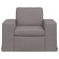 vidaXL Καναπές Taupe 103 x 80 x 82 εκ ύφασμα