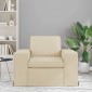 vidaXL Καναπές Κρεμ 103 x 80 x 82 εκ ύφασμα