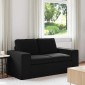 vidaXL Καναπές Μαύρο 162 x 80 x 82 εκ ύφασμα