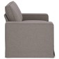 vidaXL Καναπές Taupe 162 x 80 x 82 εκ ύφασμα