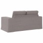 vidaXL Καναπές Taupe 162 x 80 x 82 εκ ύφασμα