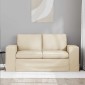 vidaXL Καναπές Κρεμ 162 x 80 x 82 εκ ύφασμα