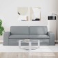 vidaXL Καναπές Ανοιχτό γκρι 222 x 80 x 82 εκ ύφασμα