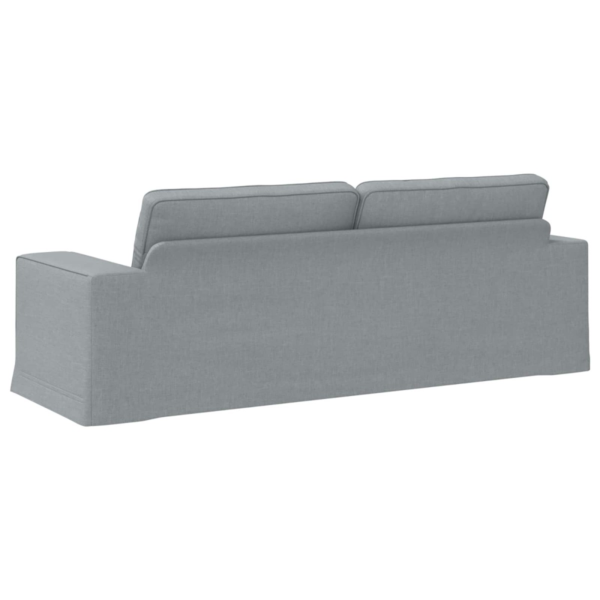 vidaXL Καναπές Ανοιχτό γκρι 222 x 80 x 82 εκ ύφασμα
