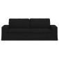 vidaXL Καναπές Μαύρο 222 x 80 x 82 εκ ύφασμα