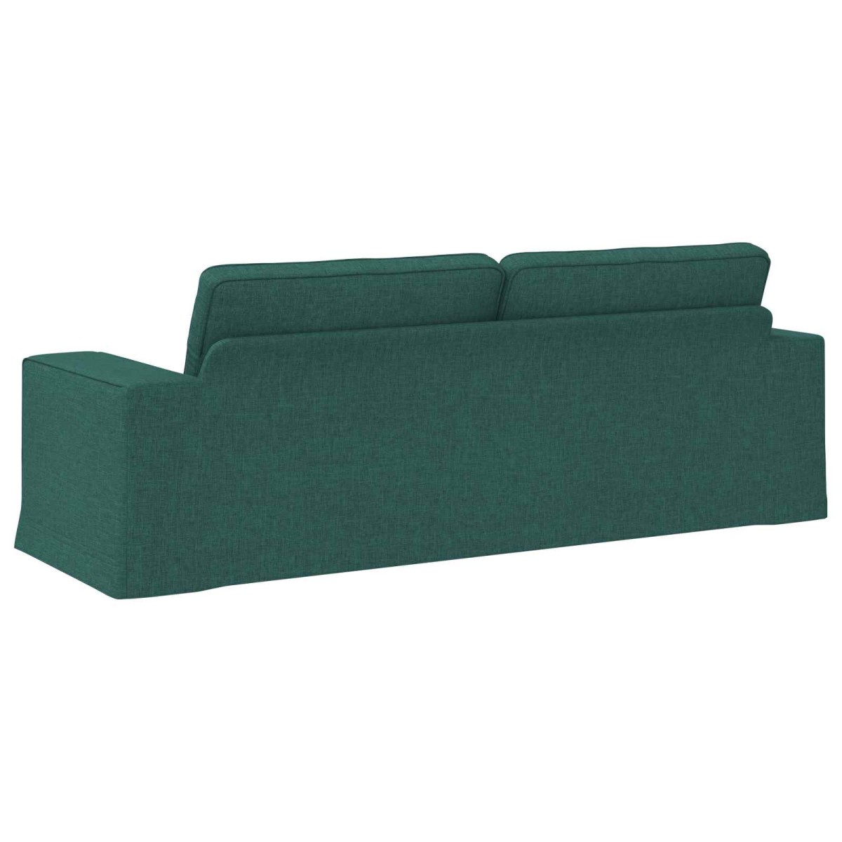 vidaXL Καναπές Σκούρο Πράσινο 222 x 80 x 82 εκ ύφασμα