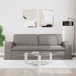vidaXL Καναπές Taupe 222 x 80 x 82 εκ ύφασμα