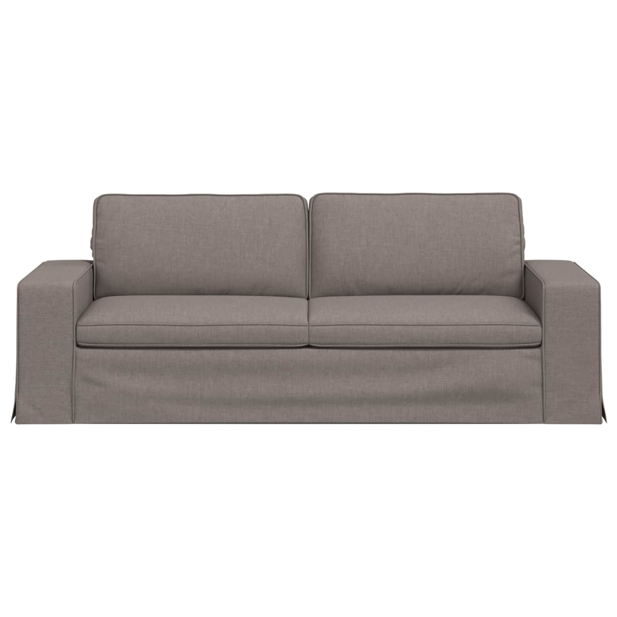 vidaXL Καναπές Taupe 222 x 80 x 82 εκ ύφασμα