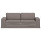 vidaXL Καναπές Taupe 222 x 80 x 82 εκ ύφασμα
