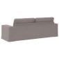 vidaXL Καναπές Taupe 222 x 80 x 82 εκ ύφασμα