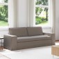 vidaXL Καναπές Taupe 222 x 80 x 82 εκ ύφασμα