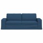 vidaXL Καναπές Μπλε 222 x 80 x 82 εκ ύφασμα