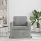 vidaXL Καναπές Ανοιχτό γκρι 78 x 78 x 80 εκ. Βελούδο