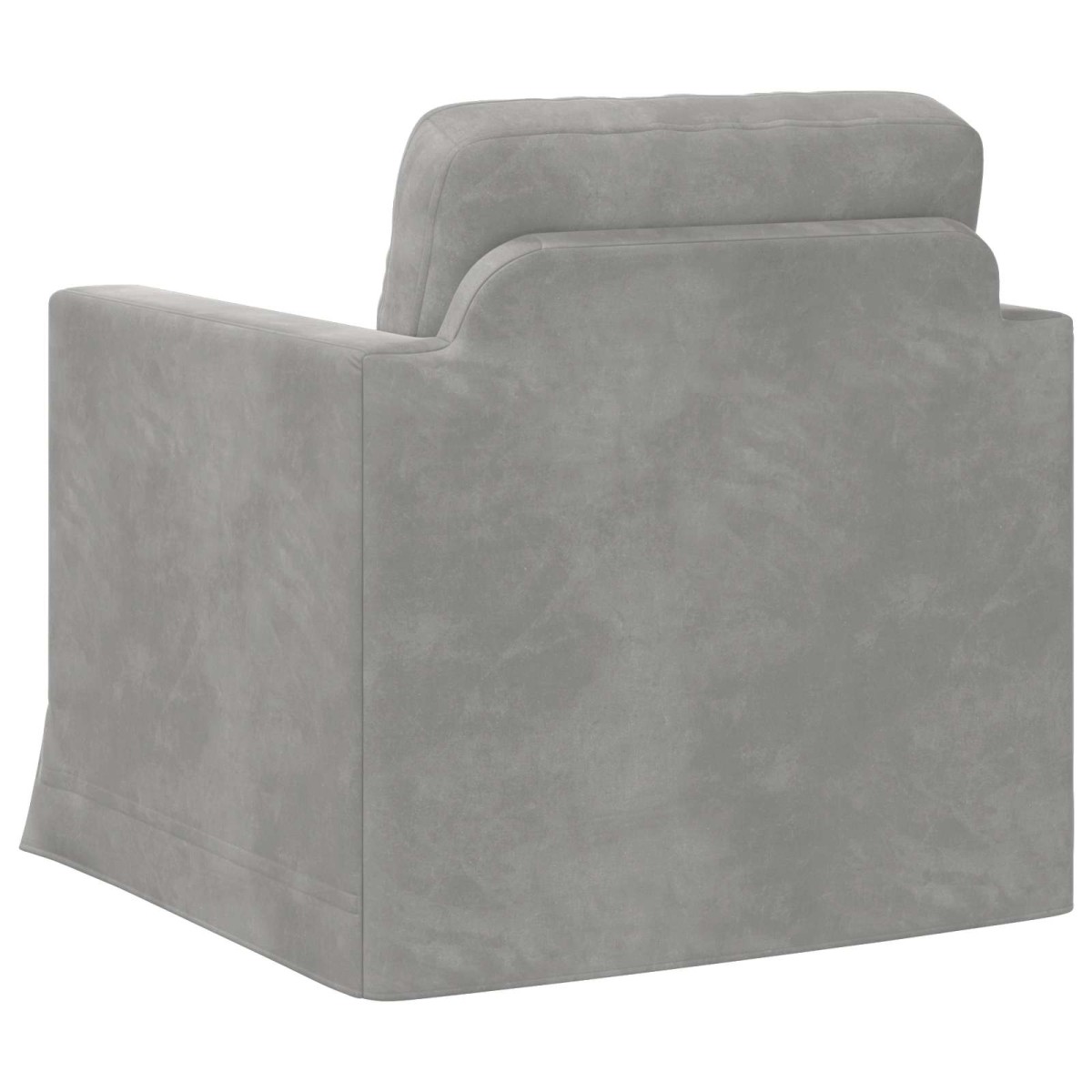 vidaXL Καναπές Ανοιχτό γκρι 78 x 78 x 80 εκ. Βελούδο