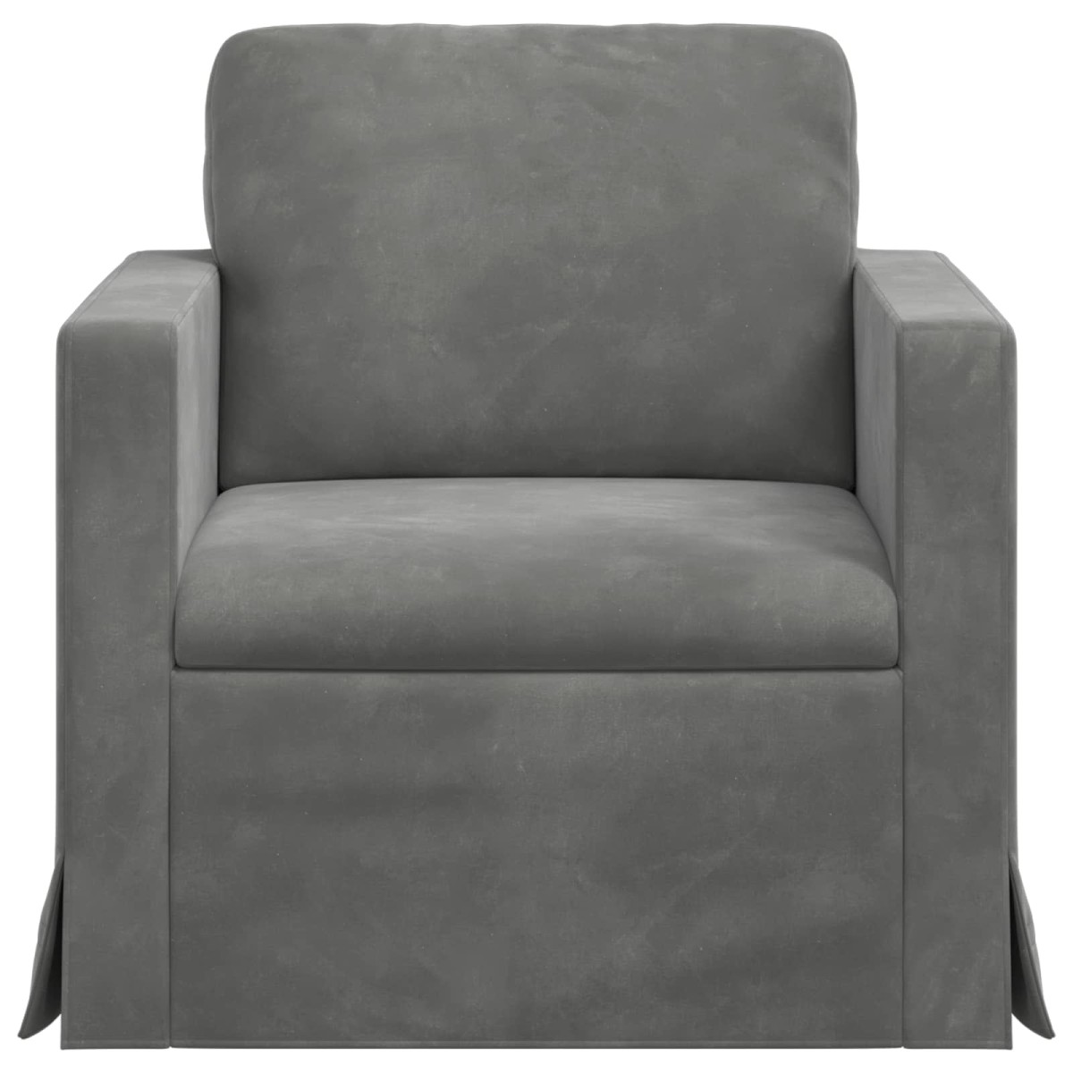 vidaXL Καναπές Σκούρο Γκρι 78 x 78 x 80 εκ. Βελούδο