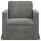 vidaXL Καναπές Σκούρο Γκρι 78 x 78 x 80 εκ. Βελούδο