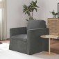vidaXL Καναπές Σκούρο Γκρι 78 x 78 x 80 εκ. Βελούδο